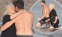 ‘Người sói’ Hugh Jackman cơ bắp rắn rỏi tuổi 52, ôm hôn bà xã U70 ở biển