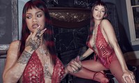 Nữ tỷ phú Rihanna thả dáng &apos;đầy khiêu khích&apos; với nội y cắt khoét táo bạo