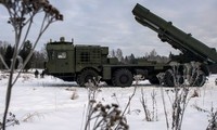 Hệ thống tên lửa Tornado-S MLRS, một trong những loại vũ khí mới sẽ được chuyển giao cho Quân đội Nga