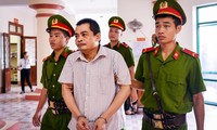 Bị cáo Nguyễn Thanh Hoài tới phiên tòa sơ thẩm ngày 18/9