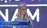 Clip: Hoa hậu Thế giới 2021 Karolina Bielawski xuất hiện trên sân khấu đêm chung kết Miss World 2022