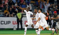 Các cầu thủ Qatar ăn mừng bàn mở tỷ số