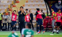 U23 Thái Lan ăn mừng sau trận hòa với U23 Iraq