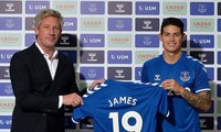 James đã hoàn tất thủ tục gia nhập Everton