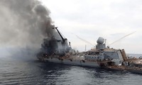 Tàu tuần dương Moskva, soái hạm của Hạm đội Biển Đen Nga bị cháy nổ rồi chìm