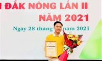 Huỳnh Văn Quí (lớp 12A2, Trường THPT Krông Nô, huyện Krông Nô, Đắk Nông) đoạt giải Nhất cuộc thi khởi nghiệp tỉnh Đắk Nông lần thứ 2