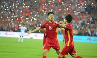 Bàn thắng của Hùng Dũng đã mở toang cửa vào bán kết với U23 Việt Nam. Ảnh: Trọng Tài 