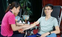 Anh Ngô Xuân Khương tham gia hiến máu tình nguyện 