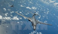 Máy bay ném bom chiến lược B-1B của Mỹ. (Nguồn: EPA/TTXVN)