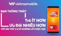 Vietnammobile trở thành nhà mạng đầu tiên trên thị trường định vị là sim thứ 2