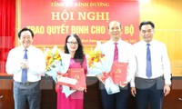 Bình Dương trao quyết định bổ nhiệm cán bộ chủ chốt