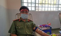 Thượng uý công an Đồng Tháp 9 lần tham gia hiến máu