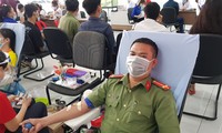 Trung uý công an 22 lần hiến máu