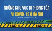 Những khu vực bị phong tỏa vì COVID-19 ở Hà Nội
