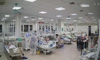 Bên trong khu điều trị cho bệnh nhân mắc COVID-19 tại Bệnh viện Bệnh Nhiệt đới TƯ. Ảnh: BS Đặng Thanh