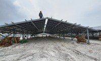 Công trình điện mặt trời mái nhà trong một trang trại vùng rú cát tại huyện Quảng Điền, tỉnh TT-Huế.