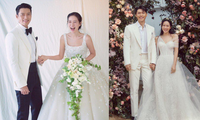 Ảnh cưới của Hyun Bin - Son Ye Jin: Cô dâu hạnh phúc, cười tít mắt &quot;không thấy Mặt Trời&quot;