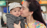 Con trai Hoa hậu Thu Thảo khiến sao Việt không ngừng &quot;thả tim&quot; vì quá dễ thương