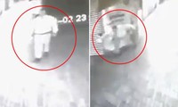 Colombia: Camera an ninh ghi lại cảnh nhân viên bảo vệ bị “kẻ vô hình” tấn công