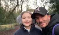 Loạt ảnh chụp thân mật giữa David Beckham và con gái Harper gây tranh cãi, vì sao thế?