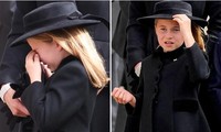 Hình ảnh xúc động trong tang lễ Nữ hoàng Elizabeth II: Công chúa Charlotte òa khóc nức nở