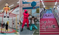 &quot;Squid Game&quot; ở Hàn Quốc: Ga tàu điện Itaewon biến hình thành &quot;sân chơi sinh tồn&quot; độc đáo
