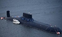 Tàu ngầm hạt nhân Dmitry Donskoi của Nga. Ảnh: TASS.