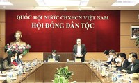 Đồng chí Trần Thanh Mẫn phát biểu ý kiến tại buổi làm việc.