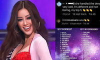 Miss Universe: Khán giả quốc tế thả “bão tim” và khen phần thể hiện ấn tượng của Khánh Vân