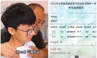 Nam sinh Trung Quốc thi đại học được 681/750 điểm: Biểu cảm khi nhận bảng điểm gây xôn xao
