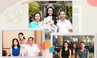 Top 3 Miss World Vietnam 2022 đứng cạnh phụ huynh: Người dậy thì thành công, người đẹp do di truyền