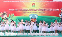 Nhiều hoạt động sôi nổi tại ngày hội “Thiếu nhi Việt Nam - Học tập tốt, rèn luyện chăm”.