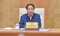Phó Thủ tướng Lê Văn Thành chủ trì hội nghị trực tuyến về tình hình triển khai thực hiện công tác giải phóng mặt bằng và đầu tư xây dựng Dự án cảng hàng không quốc tế Long Thành. Ảnh: VGP