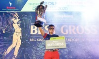 Golfer Nguyễn Nhất Long đã trở thành nhà tân vô địch của Tiền Phong Golf Championship 2020. Ảnh: Như Ý
