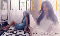 Song Hye Kyo mặc trang phục hững hờ, trẻ trung như gái đôi mươi trên ELLE Singapore