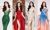 Ngắm loạt váy dạ hội của Đỗ Thị Hà, fan yên tâm nàng hậu có thể cân đẹp mọi sắc màu