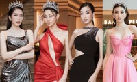 Hoa hậu Đỗ Mỹ Linh, Lương Thùy Linh khoe sắc trên thảm đỏ họp báo Miss World Vietnam 2022