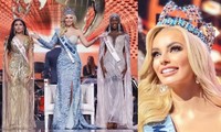 Không chỉ Đỗ Thị Hà, Miss World Karolina Bielawska cũng gặp sự cố với váy khi đăng quang