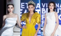 Hoa hậu Thùy Tiên, Đỗ Thị Hà chiếm spotlight thảm đỏ đêm thời trang của Miss World Vietnam