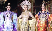 Hoa hậu Thùy Tiên cùng Top 10 Miss Grand Thailand 2022 trình diễn áo dài đẹp mãn nhãn