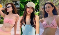 Hoa hậu Đỗ Thị Hà, Thùy Tiên, Lương Thùy Linh đẹp không góc chết với trang phục bikini