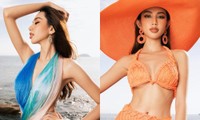 Ngắm Hoa hậu Thùy Tiên đẹp hút hồn như &quot;nữ thần biển cả&quot; trong loạt thiết kế cắt xẻ hiểm hóc