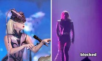 Clip hay: Phát hiện &quot;thế lực kì bí&quot; che chắn Lady Gaga khỏi đồ vật lạ bị ném lên sân khấu