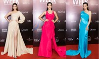 Thảm đỏ Tuần lễ Thời trang: Màn đọ sắc của Hoa hậu Tiểu Vy, Lương Thùy Linh và Khánh Vân