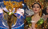 Màn trình diễn quốc phục với thần thái đỉnh cao của Ngọc Thảo tại Miss Grand International