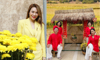 Sao Việt đầu năm: Mỹ Tâm khoe sắc trong váy vàng rực rỡ, Sơn Tùng M-TP chuẩn &quot;soái ca&quot; bên em trai