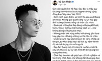 Kết thúc màn “rap dizz”, Rhymastic soạn hẳn bộ quy tắc ứng xử dành cho rapper Việt