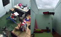Sinh viên miền Trung xoay sở mùa mưa lũ: Gió quật bay cả mái nhà, “câu cá” trong phòng trọ