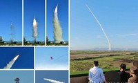 Chủ tịch Kim Jong-un theo dõi quá trình thử nghiệm hệ thống vũ khí chống máy bay mới. Ảnh được hãng thông tấn KCNA công bố hôm nay, 28/5.
