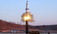 Một cuộc thử tên lửa của Triều Tiên. Ảnh: KCNA